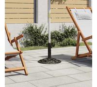 vidaXL Umbrella Base Black and Bronze 9 kg 40 cm Cast Iron NEW