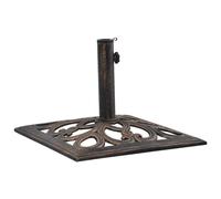 vidaXL Umbrella Base Bronze 12 kg 49 cm Cast Iron UK