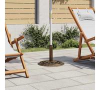 Umbrella Base Outdoor Parasol Stand Garden Umbrella Holder Cast Iron vidaXL