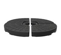 4x Umbrella Base Fan-shaped Black Outdoor Garden Parasol Holder Stand vidaXL