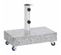 vidaXL Umbrella Base Light Grey 45x25x8.3 cm Granite