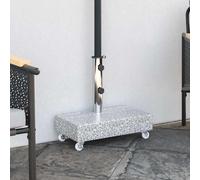 vidaXL Umbrella Base Light Grey 45x25x8.3 cm Granite