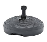 vidaXL Umbrella Base Sand/Water Filled 20 L Anthracite Plastic Rattan