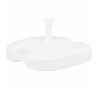 Umbrella Base Sand/Water Filled Plastic 16L White Parasol Stand Holder vidaXL