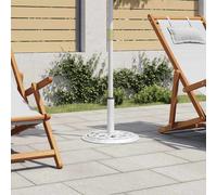 vidaXL Umbrella Base White 44x44x31 cm Cast Iron