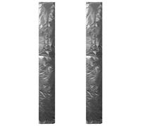 Umbrella Cover 200 cm Black PE Zippered 2-Pack Water-Resistant for Parasol