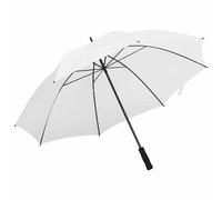 vidaXL Golf Umbrella/Walking Aid- White, Large 130cm Diameter, Waterproof 190T PG Fabric, Sturdy Metal Pole