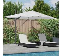 vidaXL Umbrella Sand 351 x 250 x 253 cm Polyester and Aluminium