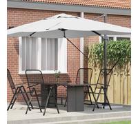 vidaXL Umbrella Sand 351 x 250 x 260 cm Polyester and Aluminium