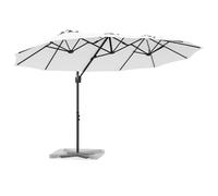 vidaXL Garden Cantilever Parasol Sand 372 x 198 x 243 cm
