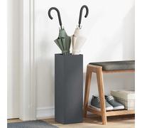 vidaXL Umbrella Stand Anthracite 15.5 x 15.5 x 49 cm Metal