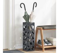 vidaXL Umbrella Stand Anthracite 15.5 x 15.5 x 49 cm Steel