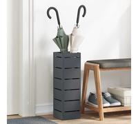vidaXL Umbrella Stand Anthracite 15.5 x 15.5 x 49 cm Steel