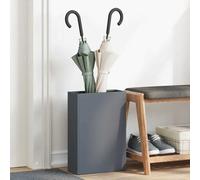 vidaXL Umbrella Stand with Storage Anthracite 28 x 12 x 41 cm Steel
