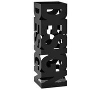 vidaXL Umbrella Stand Design Steel Black, Black