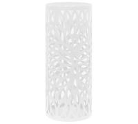 vidaXL Umbrella Stand Leaves Steel White Home Office Storage Holder Rack Bin