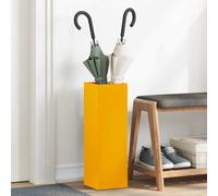 vidaXL Umbrella Stand Mustard 15.5 x 15.5 x 49 cm Steel