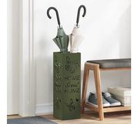 vidaXL Umbrella Stand Olive 15.5 x 15.5 x 49 cm Steel