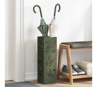 vidaXL Umbrella Stand Olive 15.5 x 15.5 x 49 cm Steel