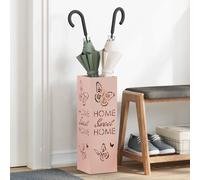 vidaXL Umbrella Stand Pink 15.5 x 15.5 x 49 cm Steel