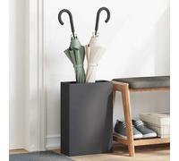 vidaXL Umbrella Stand with Storage Black 28 x 12 x 41 cm Steel
