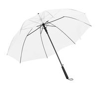 vidaXL Umbrella Transparent Stick Outdoor Patio Handle Rain Walking Umbrella