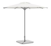 vidaXL Umbrella Weight Plates 4pc Set - Granite Parasol Stand Weights, Triangle Grey Base 14kg Each for Outdoor Patio Deck Garden Stability