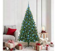 Vidaxl Upside-Down Artificial Pre-Lit Christmas Tree With Ball Set Pvc