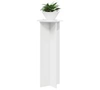 vidaXL Urban Jungle Plant Stand 2 Pieces High Gloss White Diameter 40 x 100 cm Wood Material Living Room Modern Plant Holder Chic Display for Indoor Plants Minimalist Furniture Piece