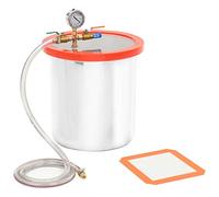 vidaXL Vacuum Chamber 18.9L - Stainless-Steel Heavy-Duty Degassing Chamber with Acrylic Lid for Bubble-Free Molding and Casting,