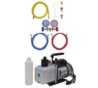 vidaXL Vacuum Pump with 2-way Manifold Gauge Set for Air Conditioning Air Tool