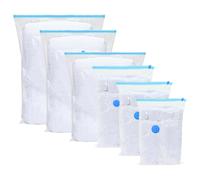 vidaXL Vacuum Storage Bags 50 pcs Transparent and blue 130 x 100 cm