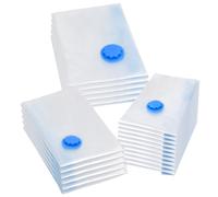 vidaXL Vacuum Travel Storage Bags Clothing Bags 3 Sizes 20 pcs