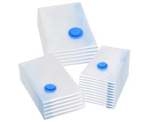 vidaXL Vacuum Travel Storage Bags Clothing Bags 3 Sizes 20 pcs