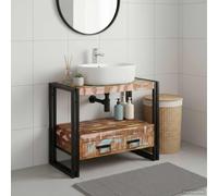 vidaXL Vanity Cabinet Multicolour 71 x 33 x 58 cm Solid Reclaim Wood