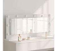 VidaXL Vanity Mirror White 100 X 45 X 18 Cm Glass And Engineered Wood