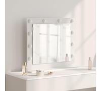VidaXL Vanity Mirror White 60 X 55 X 18 Cm Glass And Engineered Wood