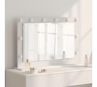 vidaXL Vanity Mirror White 80 x 15 x 18 cm Glass and Engineered wood