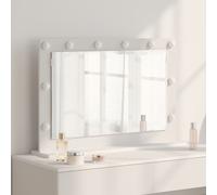VidaXL Vanity Mirror White 80 X 15 X 18 Cm Glass And Engineered Wood