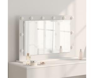 VidaXL Vanity Mirror White 80 X 15 X 18 Cm Glass And Engineered Wood