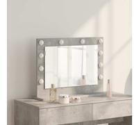 vidaXL Vanity Mirror with Mirror Concrete Grey 60 x 45 x 18 cm