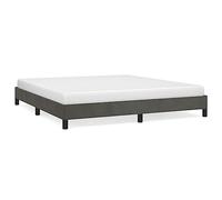 vidaXL Velvet Bed Frame in Dark Grey - 6FT Super King Size with Sturdy Support and Modern Design