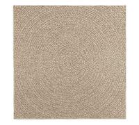 vidaXL Rug ZIZUR Beige 120x120 cm Jute Look Indoor and Outdoor