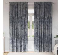 vidaXL Velvet Curtains 2 pcs Silver Grey 245 x 140 cm Velvet