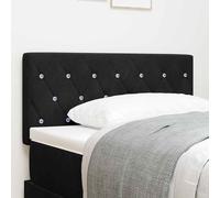 vidaXL Velvet Headboard Height Adjustable Black 100 cm Velvet