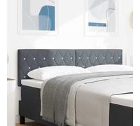 vidaXL Velvet Headboard Height Adjustable Dark Grey 140 cm Velvet