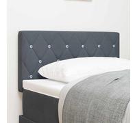 vidaXL Velvet Headboard Height Adjustable Dark Grey 80 cm Velvet