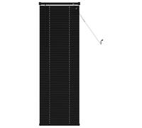 vidaXL Venetian Blind Black 150 x 50 cm 25 mm PVC