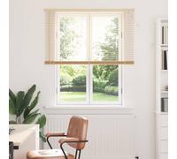 vidaXL Venetian Blind Light Brown with Pattern 150 x 110 cm PVC