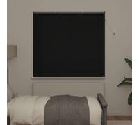 vidaXL Venetian Blind Manual Adjustable Black 150 x 140 cm PVC